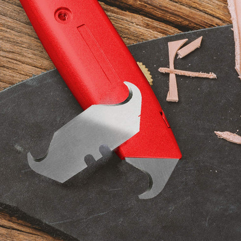Hook Blade Utility Knife with 5 Utility Hook Blades, Shingle Cutter